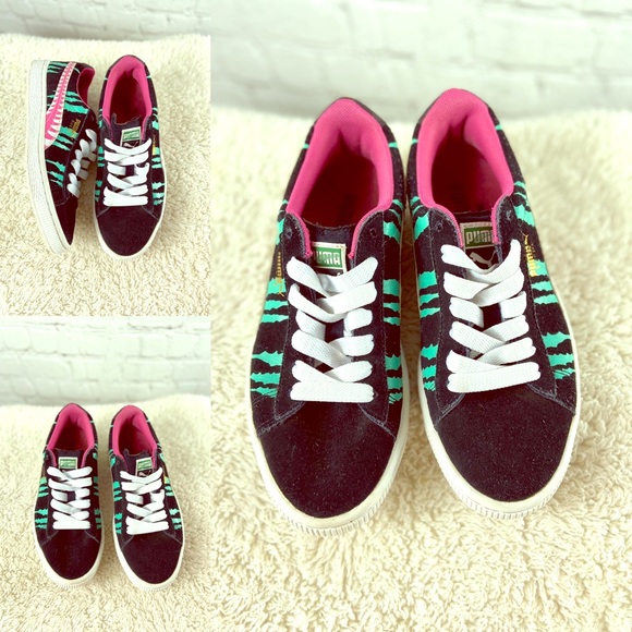 Puma Other - Puma Suede Chemical Comic Jr Retro Shoes Sz 4.5